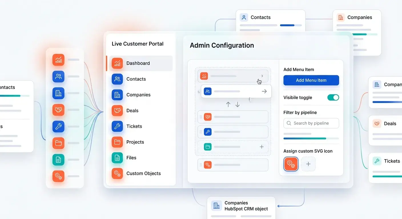 Configuring Menu Options in WoodsPortal