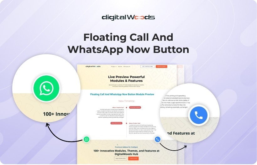 Floating Call & Whatsapp Now Button