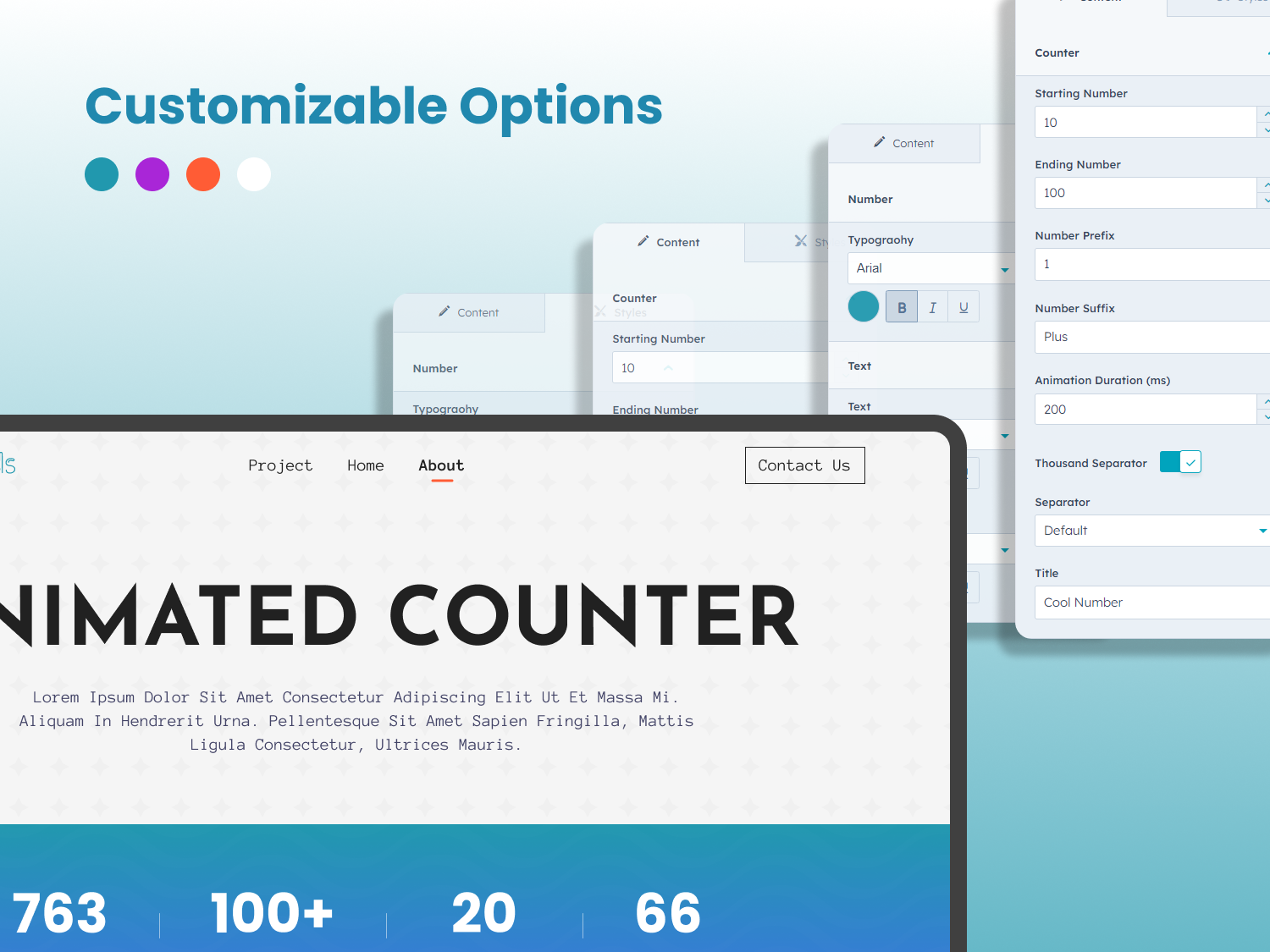 Customize Your Count