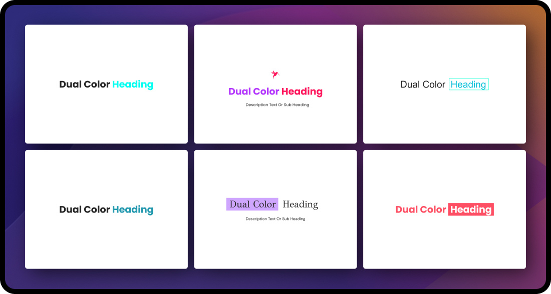 Dual Color Heading Pro image