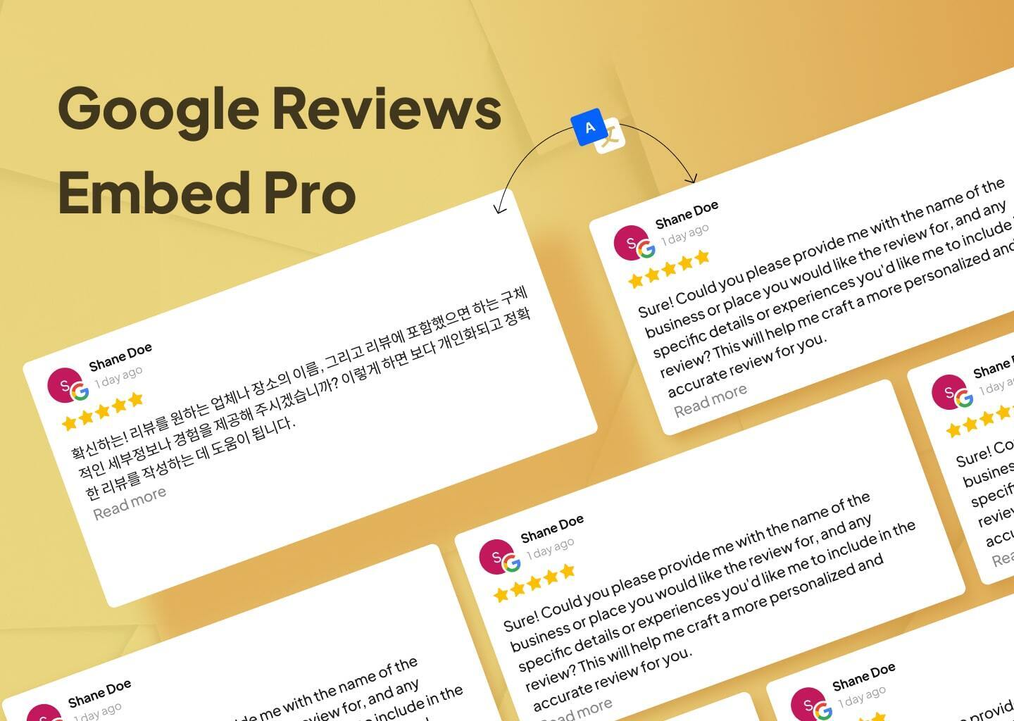 Google Reviews Embed Pro