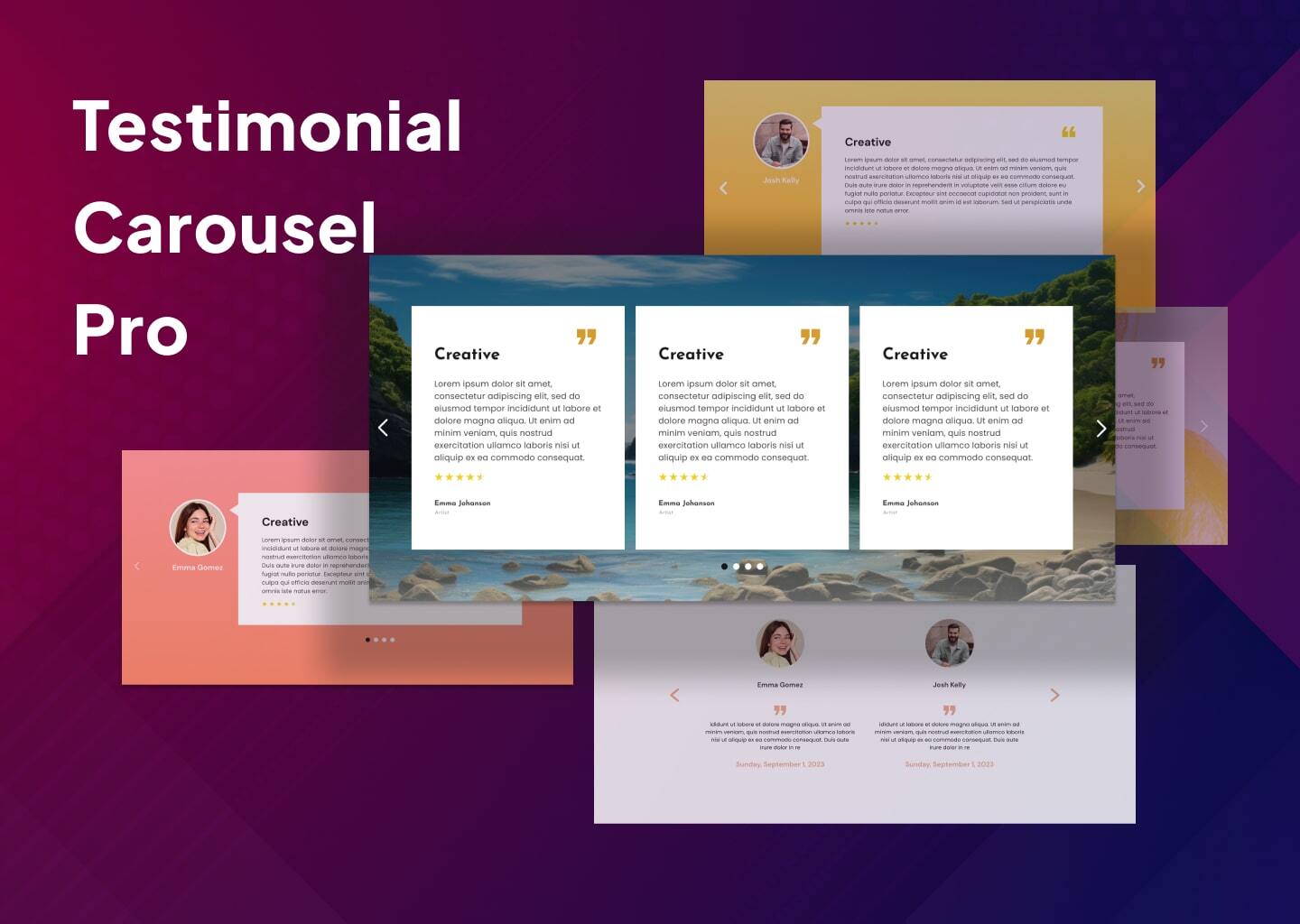 Testimonial Carousel Pro