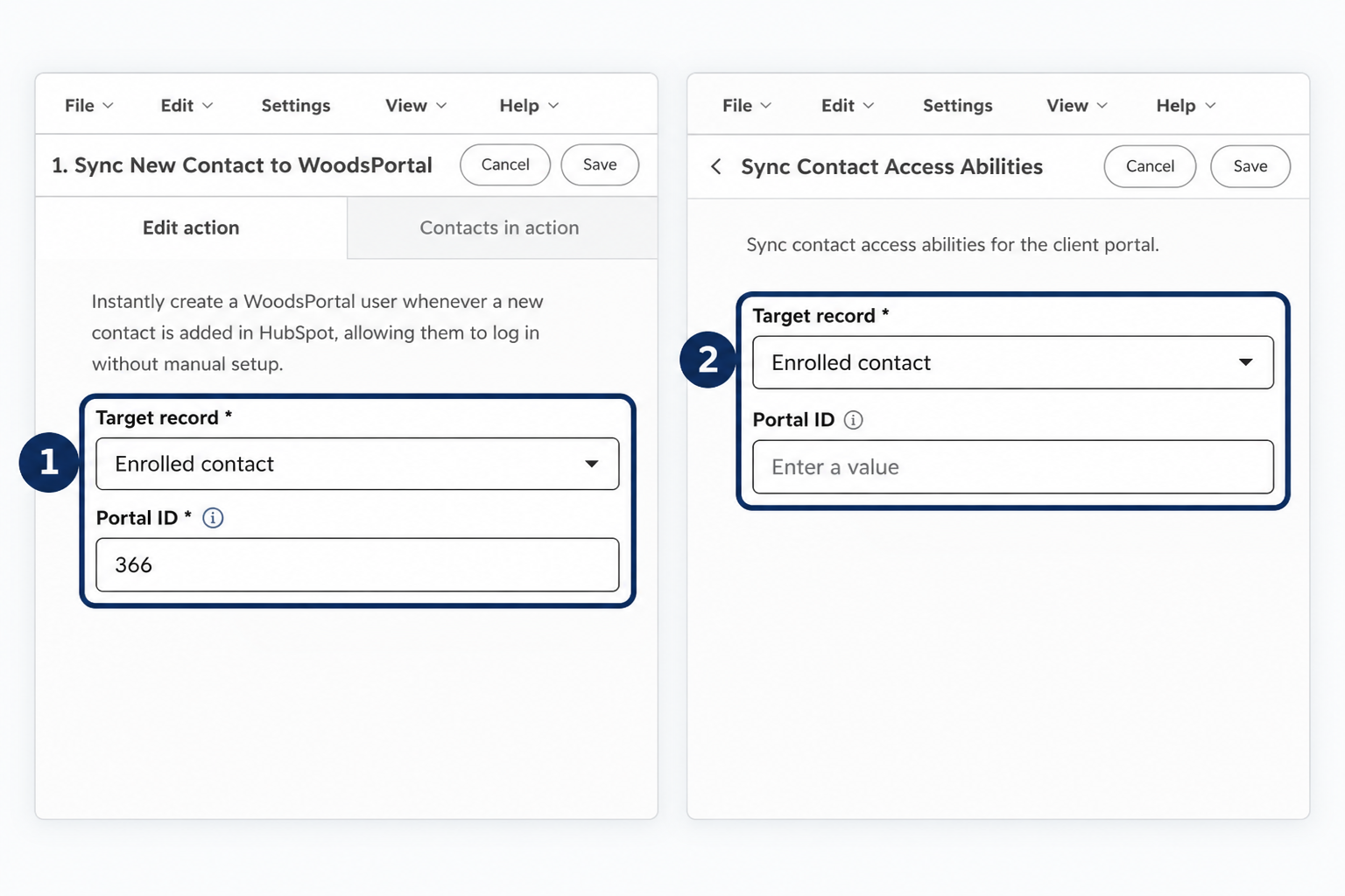 KB-HUB-02 contact-sync-action-fields